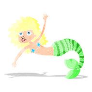 cartoon pretty mermaid N7