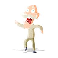 cartoon frightened old man N3