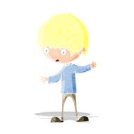 cartoon boy with outstretched arms