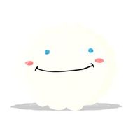 cartoon happy cloud N5