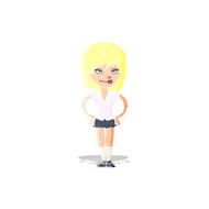 cartoon woman with hands on hips N6