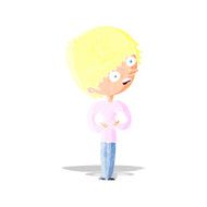 cartoon shocked woman N12
