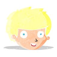 cartoon happy boy's face N2