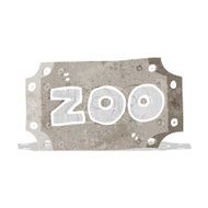 Cartoon Zoo Sign N4