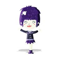 cartoon happy vampire girl N2