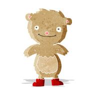 cartoon teddy bear wearing boots