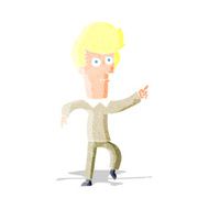 Cartoon Man Pointing N26