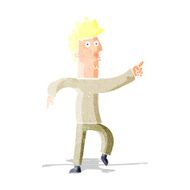 cartoon worried man pointing N2