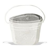 cartoon metal bucket