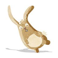 Funny cartoon rabbit N23
