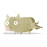 cartoon little dog cocking leg