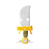knife cartoon character N3