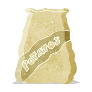 cartoon sack of potatos