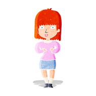 cartoon shocked woman N14