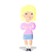 cartoon woman making excuses