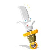 cartoon frightened knife