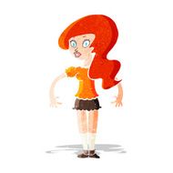 cartoon pretty woman N12