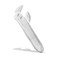cartoon adjustable spanner N5