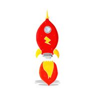 Cartoon Spaceship N6