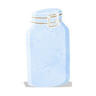 cartoon glass jar N2