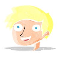 cartoon happy boy face N4