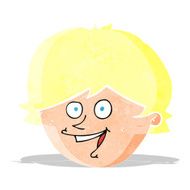 cartoon happy boy face N5