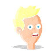 cartoon shocked man N25