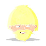 cartoon bearded man N14