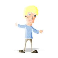 cartoon worried man N14