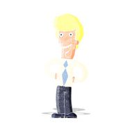 cartoon happy man N33