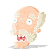 cartoon shocked old man N5