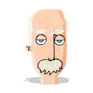 cartoon bored old man N2