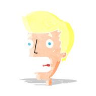 cartoon terrified man N51