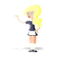 Cartoon Waitress N7