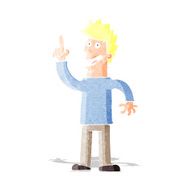 cartoon man with great new idea