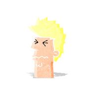 cartoon stressed out face