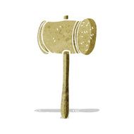 Cartoon Wooden Hammer N2