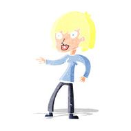 cartoon woman pointing N9