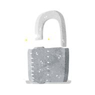 Cartoon Padlock N17