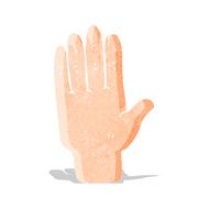 cartoon open hand