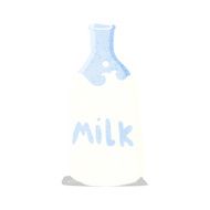cartoon bottle of milk