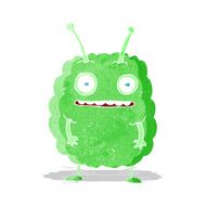 cartoon funny alien monster
