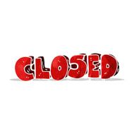 cartoon closed symbol