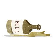 Cartoon Spilled Beer N2