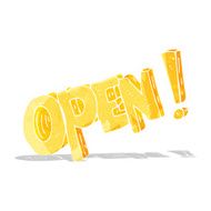 cartoon open symbol