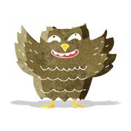 cartoon happy owl