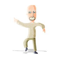 cartoon angry old man N12