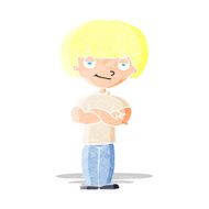 cartoon smug looking man