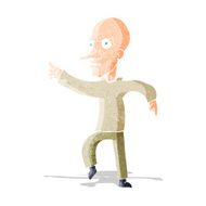 cartoon angry old man N13