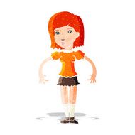 cartoon woman looking sideways N2